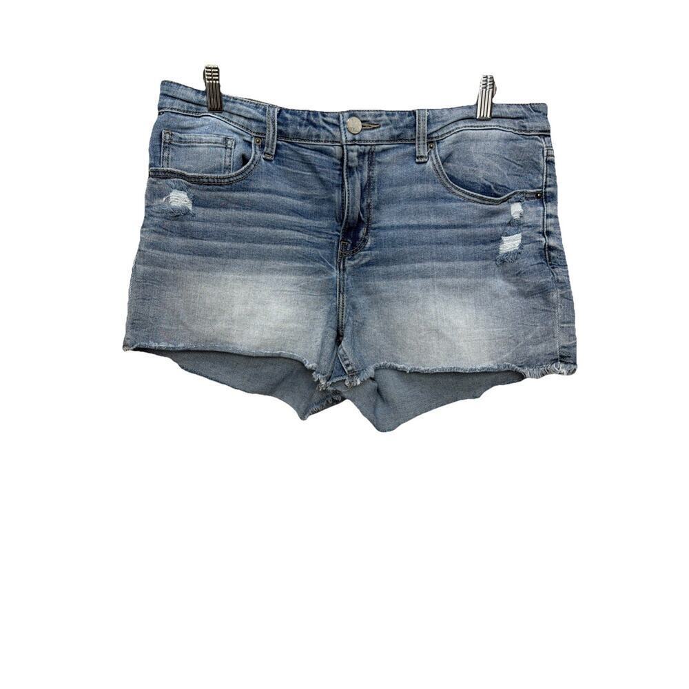 BKE Stella Mid Rise Blue Medium Wash Denim Shorts Women’s Size 31